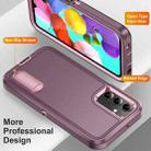 For Samsung Galaxy A15 Rugged PC + Silicone Phone Case with Holder(Purple+Pink) - 3