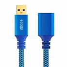 Printer / Hard Disk USB 3.0 Male to Female Extension Cable, Length:0.3m(Blue) - 1