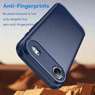 For iPhone 17 Air Brushed Texture Carbon Fiber TPU Phone Case(Blue) - 3