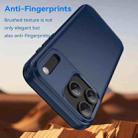 For iPhone 17 Pro Max Brushed Texture Carbon Fiber TPU Phone Case(Blue) - 3