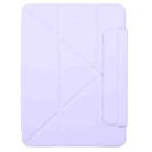 For iPad Pro 13 2024 Y-Shape Double-sided Clip Magnetic Smart Tablet Case(Purple) - 2