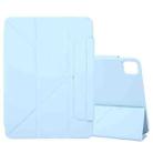 For iPad Pro 13 2024 Y-Shape Double-sided Clip Magnetic Smart Tablet Case(Blue) - 1