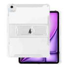 For iPad Air 11 2024 TPU Hybrid PC Airbag Tablet Case with Pen Slots(Transparent) - 1