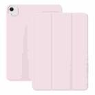 For iPad Air 13 2024 / Pro 12.9 2022/2021 Ultra-thin Double-sided Clip Magnetic Smart Tablet Case(Pink) - 1