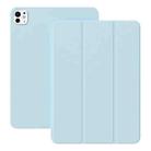 For iPad Pro 11 2024 Ultra-thin Double-sided Clip Magnetic Smart Tablet Case(Sky Blue) - 1