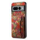 For Google Pixel 7 Pro Card Slot Holder Phone Case(Summer Red) - 1
