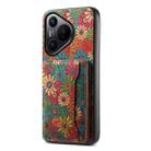 For Huawei Pura 70 Card Slot Holder Phone Case(Spring Green) - 1