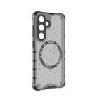 For Samsung Galaxy S24 5G Honeycomb Magnetic Ring Shockproof Phone Case(Black) - 3