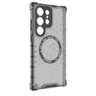For Samsung Galaxy S24 Ultra 5G Honeycomb Magnetic Ring Shockproof Phone Case(Black) - 3