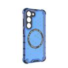 For Samsung Galaxy S23 5G Honeycomb Magnetic Ring Shockproof Phone Case(Blue) - 3