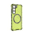 For Samsung Galaxy S23 5G Honeycomb Magnetic Ring Shockproof Phone Case(Green) - 3