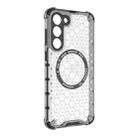 For Samsung Galaxy S23+ 5G Honeycomb Magnetic Ring Shockproof Phone Case(White) - 3