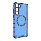For Samsung Galaxy S23+ 5G Honeycomb Magnetic Ring Shockproof Phone Case(Blue) - 3