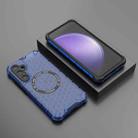 For Samsung Galaxy S23 FE 5G Honeycomb Magnetic Ring Shockproof Phone Case(Blue) - 2