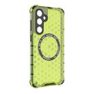 For Samsung Galaxy S23 FE 5G Honeycomb Magnetic Ring Shockproof Phone Case(Green) - 3