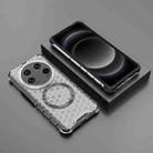 For Xiaomi 14 Ultra Honeycomb Magnetic Ring Shockproof Phone Case(White) - 2