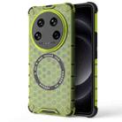 For Xiaomi 14 Ultra Honeycomb Magnetic Ring Shockproof Phone Case(Green) - 1