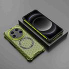 For Xiaomi 14 Ultra Honeycomb Magnetic Ring Shockproof Phone Case(Green) - 2