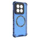 For Xiaomi 14 Pro Honeycomb Magnetic Ring Shockproof Phone Case(Blue) - 3