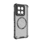 For Xiaomi 14 Honeycomb Magnetic Ring Shockproof Phone Case(Black) - 3