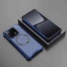 For Xiaomi 13 Pro Honeycomb Magnetic Ring Shockproof Phone Case(Blue) - 2