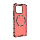 For Xiaomi 13 Honeycomb Magnetic Ring Shockproof Phone Case(Red) - 3