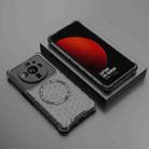 For Xiaomi 12S Ultra Honeycomb Magnetic Ring Shockproof Phone Case(Black) - 2