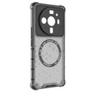 For Xiaomi 12S Ultra Honeycomb Magnetic Ring Shockproof Phone Case(Black) - 3