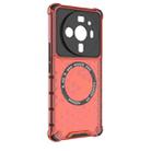 For Xiaomi 12S Ultra Honeycomb Magnetic Ring Shockproof Phone Case(Red) - 3