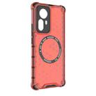 For Xiaomi 12 Pro Honeycomb Magnetic Ring Shockproof Phone Case(Red) - 3