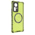 For Xiaomi 12 Pro Honeycomb Magnetic Ring Shockproof Phone Case(Green) - 3