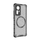 For Xiaomi 12 Honeycomb Magnetic Ring Shockproof Phone Case(Black) - 3