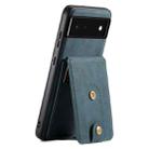 For Google Pixel 6 Denior D14 NK Retro Pattern MagSafe Magnetic Card Holder Leather Phone Case(Blue) - 1