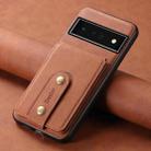 For Google Pixel 6 Pro Denior D14 NK Retro Pattern MagSafe Magnetic Card Holder Leather Phone Case(Brown) - 2