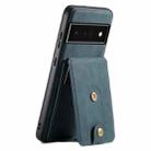 For Google Pixel 6 Pro Denior D14 NK Retro Pattern MagSafe Magnetic Card Holder Leather Phone Case(Blue) - 1