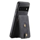 For Google Pixel 6 Pro Denior D14 NK Retro Pattern MagSafe Magnetic Card Holder Leather Phone Case(Black) - 1