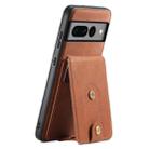 For Google Pixel 7 Pro 5G Denior D14 NK Retro Pattern MagSafe Magnetic Card Holder Leather Phone Case(Brown) - 1
