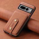 For Google Pixel 7 Pro 5G Denior D14 NK Retro Pattern MagSafe Magnetic Card Holder Leather Phone Case(Brown) - 2