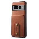 For Google Pixel 7 Pro 5G Denior D14 NK Retro Pattern MagSafe Magnetic Card Holder Leather Phone Case(Brown) - 3