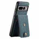 For Google Pixel 7 Pro 5G Denior D14 NK Retro Pattern MagSafe Magnetic Card Holder Leather Phone Case(Blue) - 1
