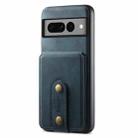 For Google Pixel 7 Pro 5G Denior D14 NK Retro Pattern MagSafe Magnetic Card Holder Leather Phone Case(Blue) - 3