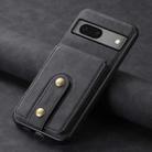 For Google Pixel 7 5G Denior D14 NK Retro Pattern MagSafe Magnetic Card Holder Leather Phone Case(Black) - 2