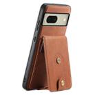 For Google Pixel 8 Denior D14 NK Retro Pattern MagSafe Magnetic Card Holder Leather Phone Case(Brown) - 1