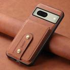 For Google Pixel 8 Denior D14 NK Retro Pattern MagSafe Magnetic Card Holder Leather Phone Case(Brown) - 2