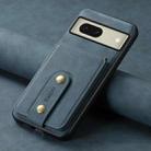 For Google Pixel 8 Denior D14 NK Retro Pattern MagSafe Magnetic Card Holder Leather Phone Case(Blue) - 2