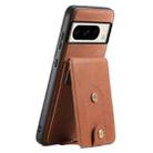 For Google Pixel 8 Pro Denior D14 NK Retro Pattern MagSafe Magnetic Card Holder Leather Phone Case(Brown) - 1