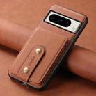 For Google Pixel 8 Pro Denior D14 NK Retro Pattern MagSafe Magnetic Card Holder Leather Phone Case(Brown) - 2