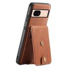 For Google Pixel 8a Denior D14 NK Retro Pattern MagSafe Magnetic Card Holder Leather Phone Case(Brown) - 1