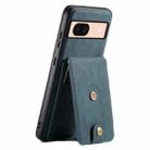 For Google Pixel 8a Denior D14 NK Retro Pattern MagSafe Magnetic Card Holder Leather Phone Case(Blue) - 1