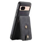 For Google Pixel 8a Denior D14 NK Retro Pattern MagSafe Magnetic Card Holder Leather Phone Case(Black) - 1